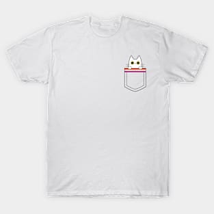 Lesbian cat in a pocket T-Shirt